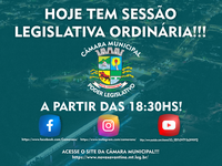 Hoje tem Sessão Legislativa Ordinária na Câmara Municipal de Nova Xavantina/MT, confiram a Pauta de hoje, 20 de Junho de 2022.