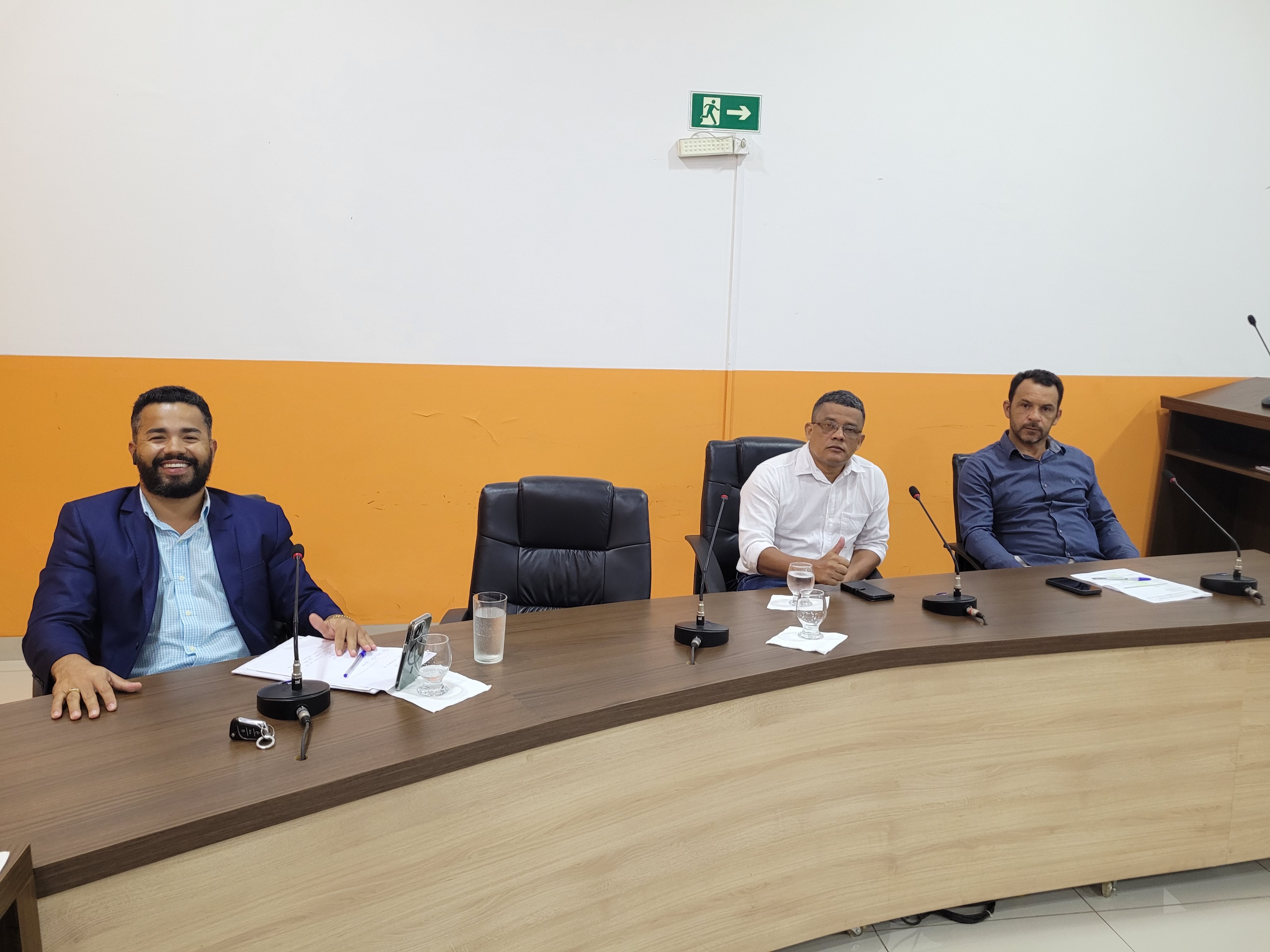 Vereadores Anilton, Antonio Silveiro e Wender Gregório