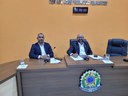 Vereadores Elias Bueno (Presidente) e Jubio Carlos (Secretário na Sessão)