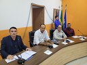 Vereadores Professor Ednaldo Fragas (Quatizinho). Willian Mariano (Bicudo), José Altamiro (Nego) e Vereador Suplente Jean