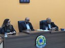 Mesa Diretora da 11ª Legislatura, Presidente Elias Bueno, Vice-Presidente Francy, 1ª Secretaria Ilza Zuffo