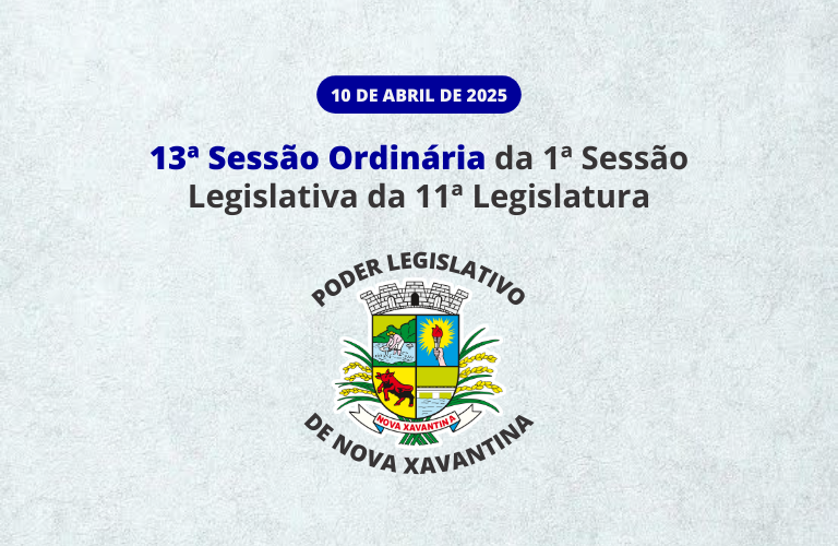 13ª Sessão Ordinária de 2025