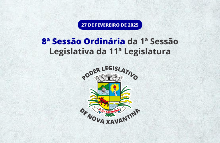 8ª Sessão Ordinária de 2025