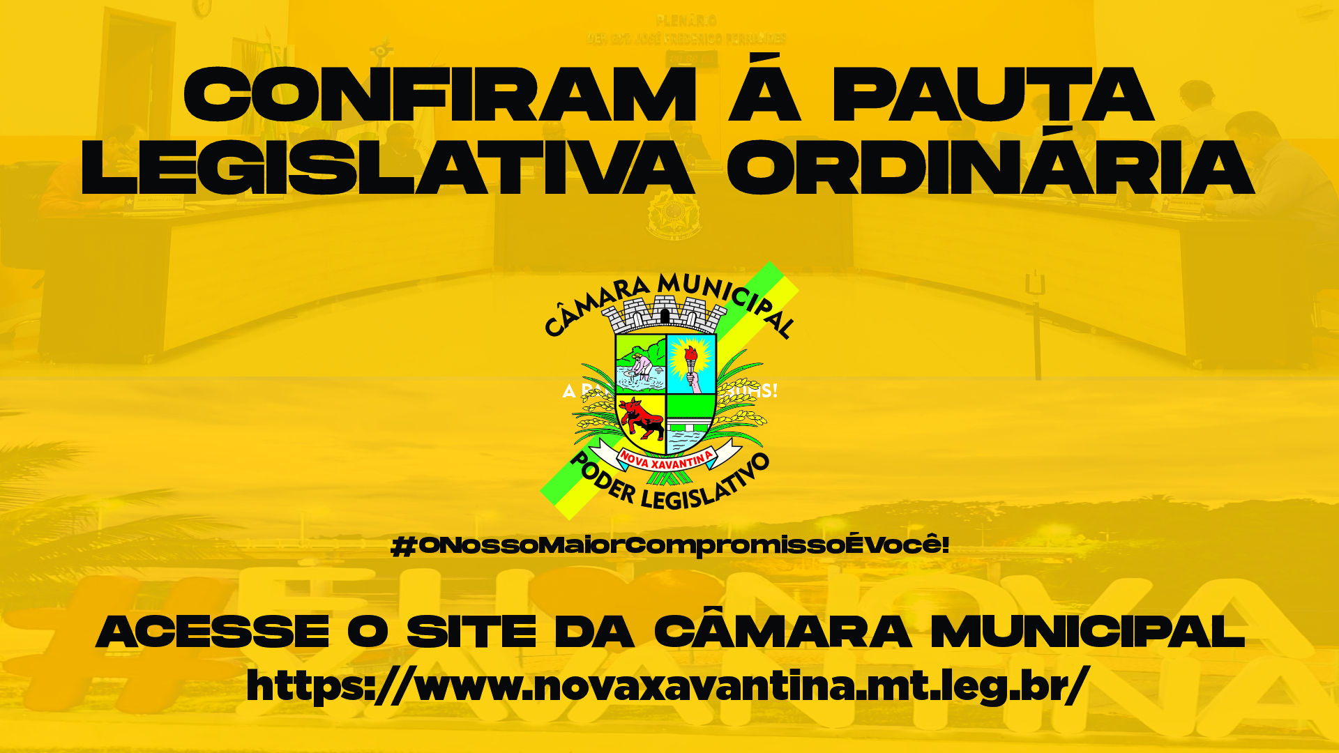 Confiram a Pauta da Sessão Legislativa Ordinária desta segunda-feira (06/02).