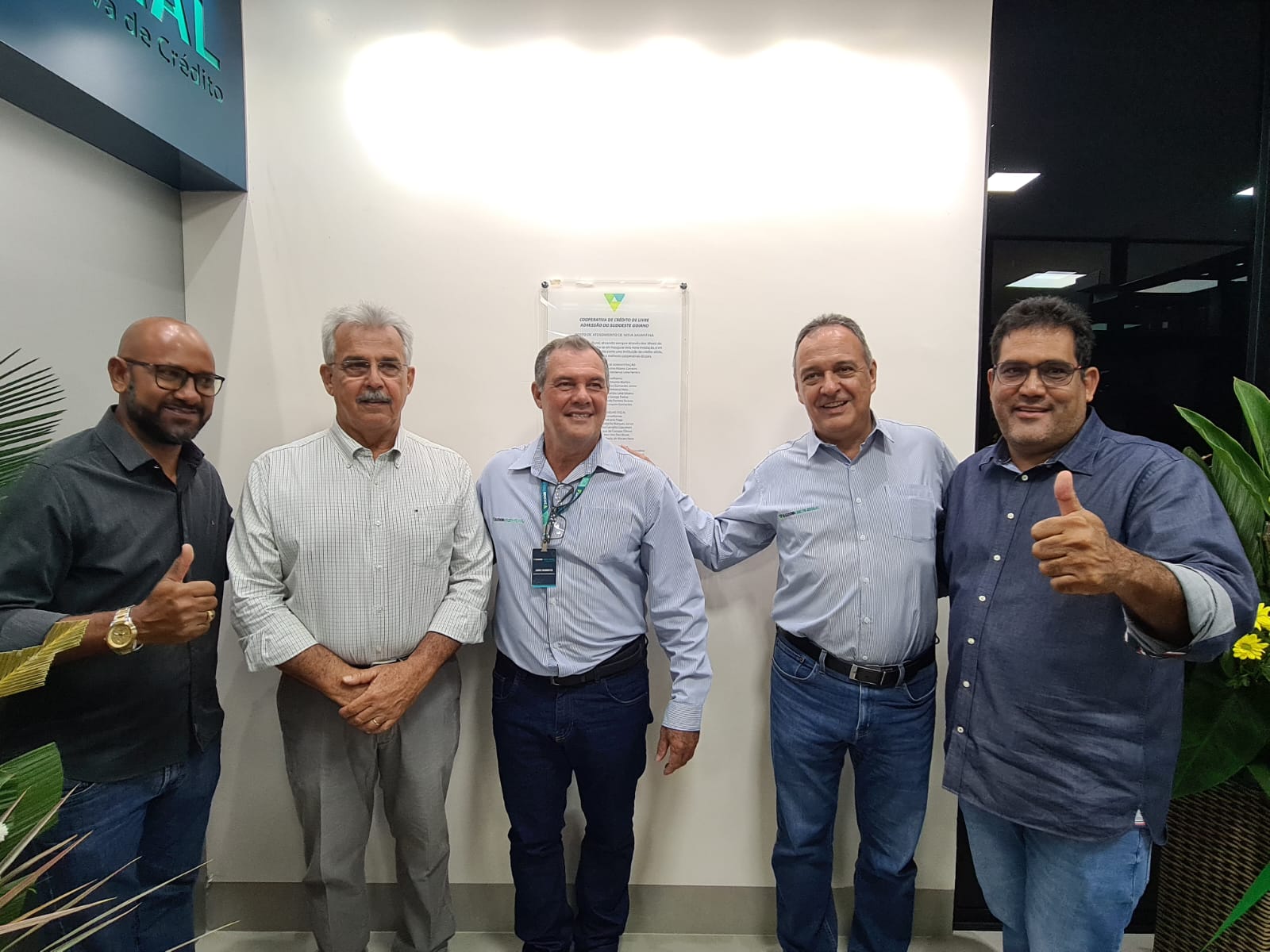 Vereadores da Câmara Municipal, Participaram da Inauguração da Agência Sicoob Credi-Rural.
