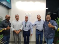 Vereadores da Câmara Municipal, Participaram da Inauguração da Agência Sicoob Credi-Rural.